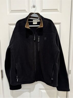 Timberland Men’s Black Fleece Jacket Sz XL /TG Full Zip